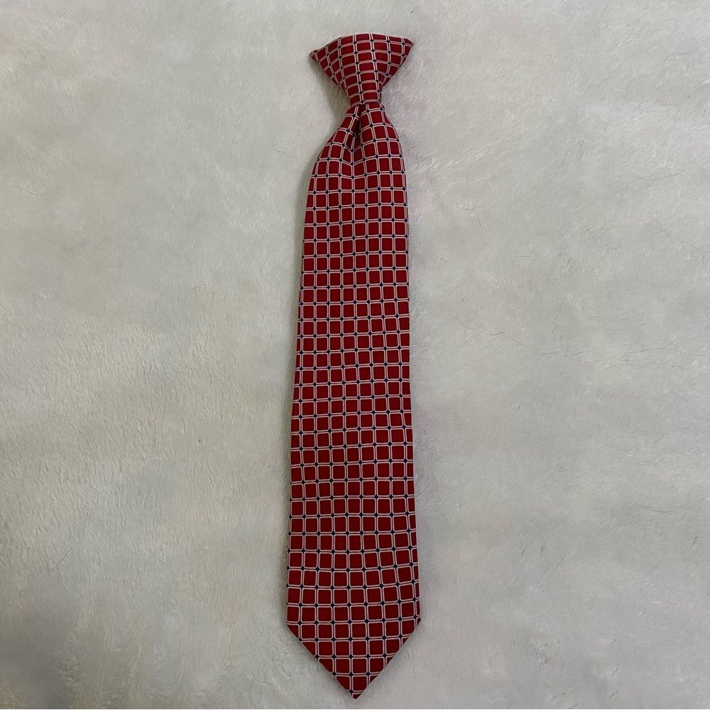 Chaps kids Maroon clip on tie